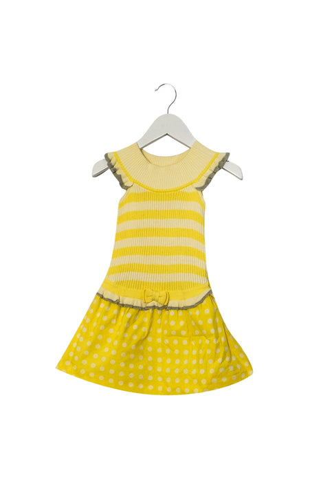 A Yellow Sweater Dresses from Nicholas & Bears in size 2T for girl. (Front View)