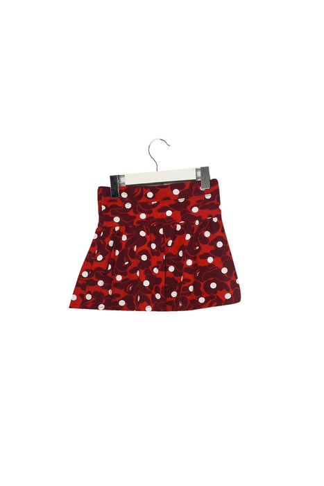 A Red Short Skirts from BAPE KIDS in size 4T for girl. (Back View)