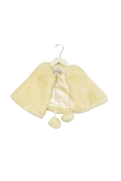 A White Capes & Ponchos from Rachel Riley in size 4T for girl. (Front View)