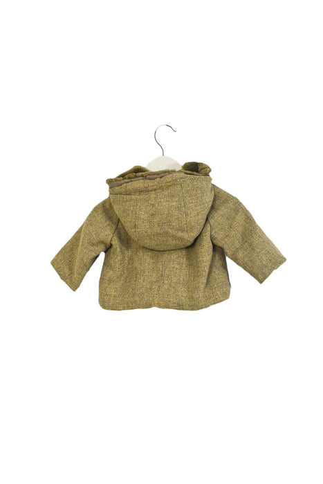 A Brown Coats from Bonpoint in size 6-12M for girl. (Back View)
