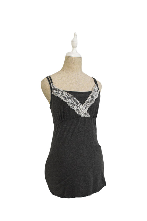 A Grey Sleeveless Tops from Thyme in size XS for maternity. (Front View)