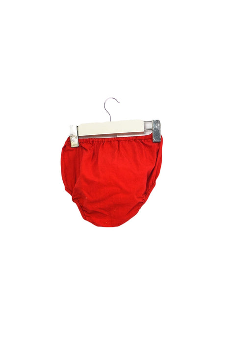 A Red Bloomers from La Coqueta in size 0-3M for girl. (Back View)