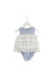 A Blue Sleeveless Bodysuits from Nicholas & Bears in size 6-12M for girl. (Front View)