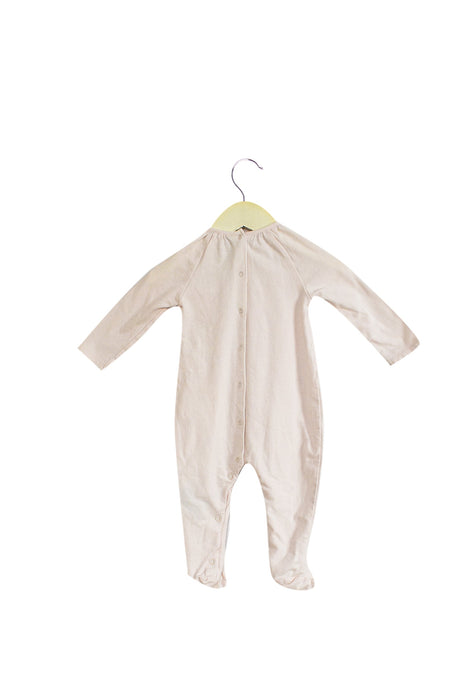 A Pink Long Sleeve Jumpsuits from Knot in size 3-6M for girl. (Back View)