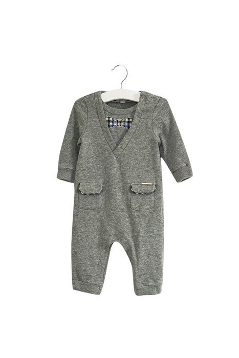 A Grey Long Sleeve Jumpsuits from Nicholas & Bears in size 3-6M for boy. (Front View)