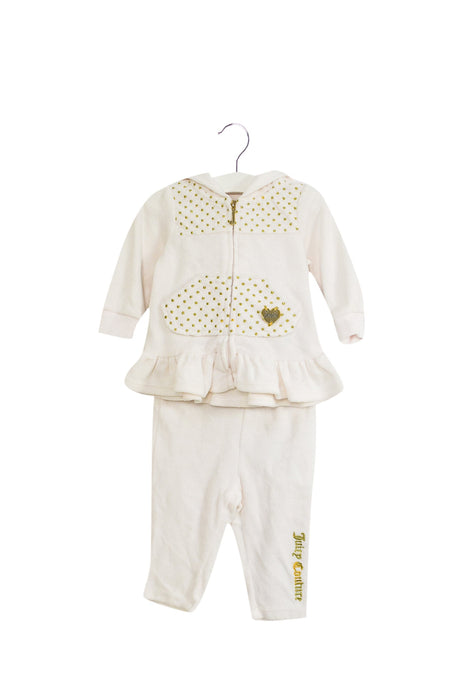 A White Pants Sets from Juicy Couture in size 3-6M for girl. (Front View)