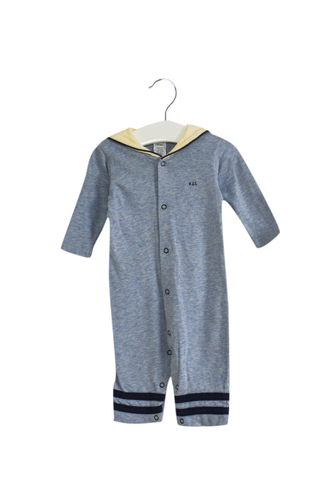 A Blue Long Sleeve Jumpsuits from Ralph Lauren in size 3-6M for boy. (Front View)