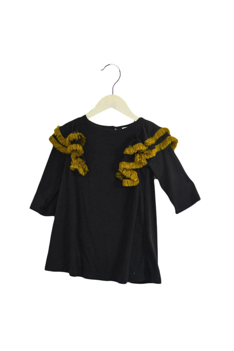 A Grey Long Sleeve Dresses from Oaks of Acorn in size 2T for girl. (Front View)