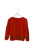 A Red Cardigans from Sonia Rykiel in size 6T for girl. (Front View)