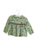 A Green Long Sleeve Tops from Tartine et Chocolat in size 12-18M for girl. (Front View)
