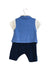 A Blue Short Sleeve Jumpsuits from Chickeeduck in size 6-12M for boy. (Back View)