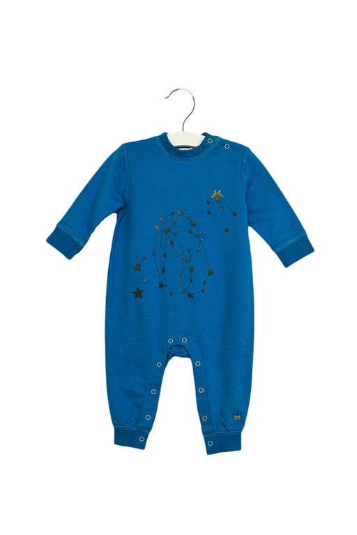 A Blue Long Sleeve Jumpsuits from Bonnie Baby in size 6-12M for neutral. (Front View)