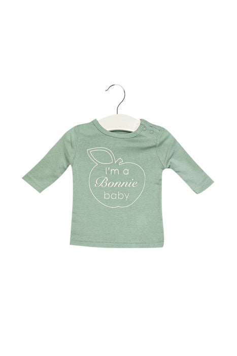 A Blue Long Sleeve Tops from Bonnie Baby in size 0-3M for neutral. (Front View)