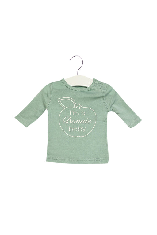 A Blue Long Sleeve Tops from Bonnie Baby in size 0-3M for neutral. (Front View)