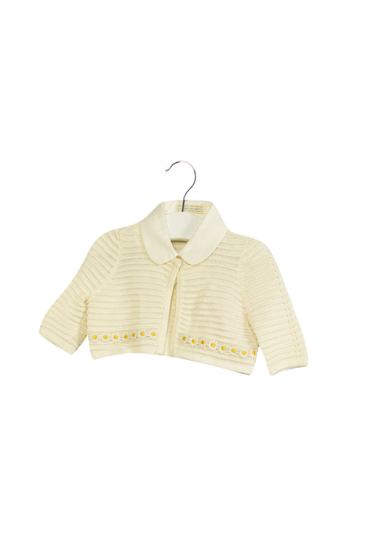 A White Cardigans from Nicholas & Bears in size 0-3M for girl. (Front View)