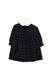 A Navy Long Sleeve Dresses from Jacadi in size 6-12M for girl. (Front View)