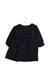 A Navy Long Sleeve Dresses from Jacadi in size 6-12M for girl. (Back View)