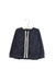 A Navy Zippered Sweatshirts from Nautica in size 12-18M for girl. (Front View)