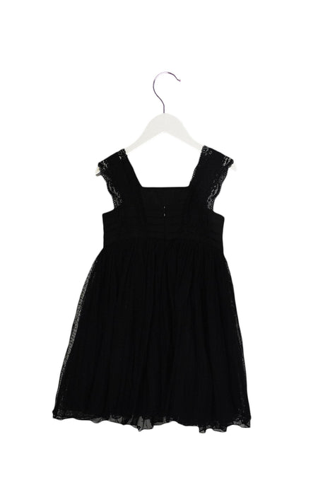 A Black Sleeveless Dresses from Nicholas & Bears in size 3T for girl. (Back View)