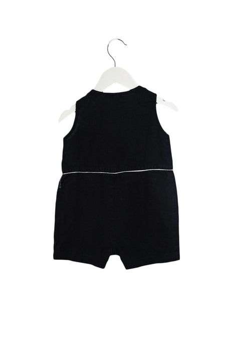 A Navy Sleeveless Rompers from Armani in size 6-12M for girl. (Back View)