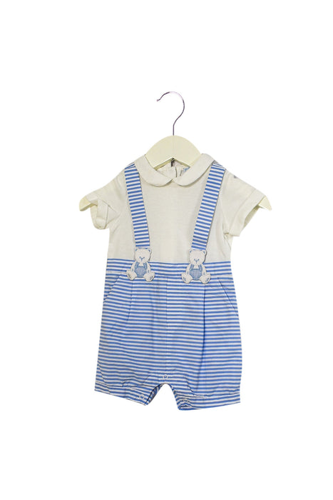 A Blue Short Sleeve Rompers from Nicholas & Bears in size 3-6M for boy. (Front View)