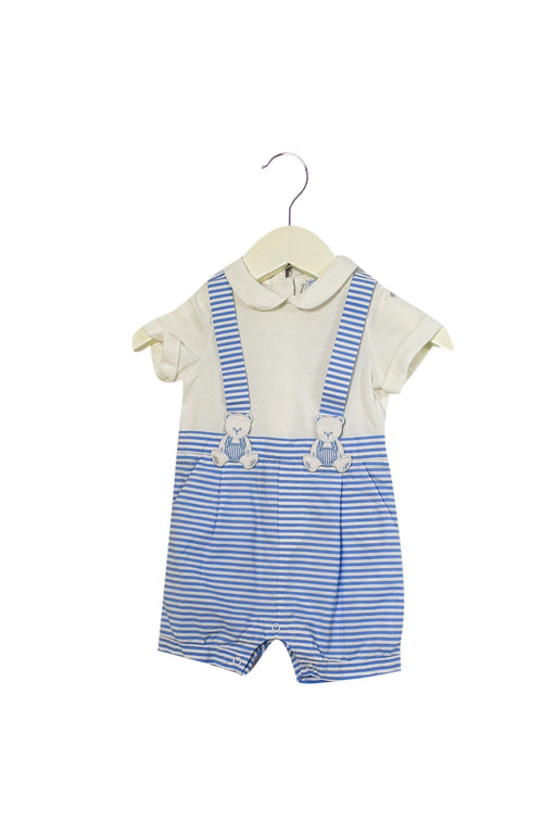 A Blue Short Sleeve Rompers from Nicholas & Bears in size 3-6M for boy. (Front View)