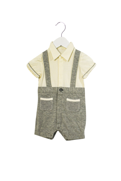 A Grey Short Sleeve Rompers from Nicholas & Bears in size 6-12M for boy. (Front View)