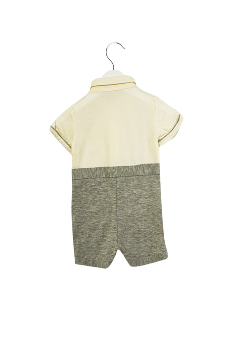 A Grey Short Sleeve Rompers from Nicholas & Bears in size 6-12M for boy. (Back View)