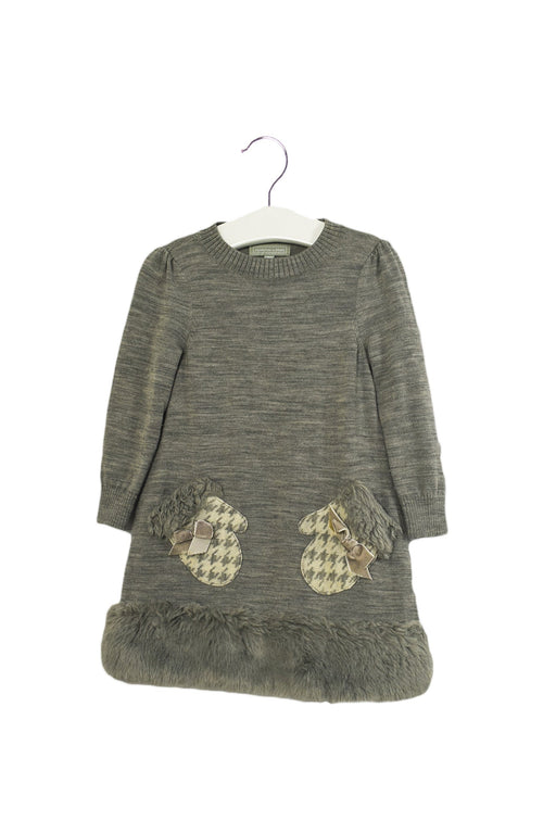 A Grey Sweater Dresses from Nicholas & Bears in size 12-18M for girl. (Front View)