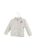 A White Zippered Sweatshirts from Poivre Blanc in size 12-18M for girl. (Front View)