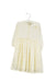 A White Long Sleeve Dresses from Monsoon in size 12-18M for girl. (Front View)