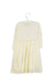 A White Long Sleeve Dresses from Monsoon in size 12-18M for girl. (Back View)