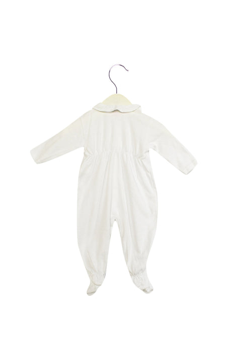 A White Onesies from Bonpoint in size 0-3M for neutral. (Back View)