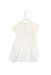 A White Short Sleeve Tops from Lu Lu by Miss Grant in size 3T for girl. (Back View)