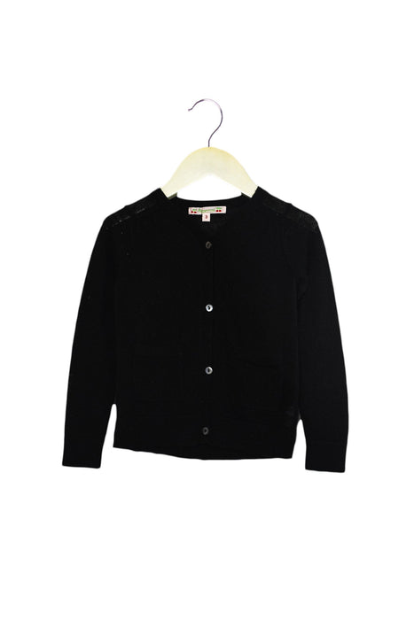 A Black Cardigans from Bonpoint in size 3T for girl. (Front View)