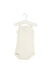 A White Sleeveless Bodysuits from Petit Bateau in size 3-6M for girl. (Front View)