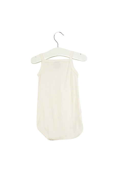 A White Sleeveless Bodysuits from Petit Bateau in size 3-6M for girl. (Back View)