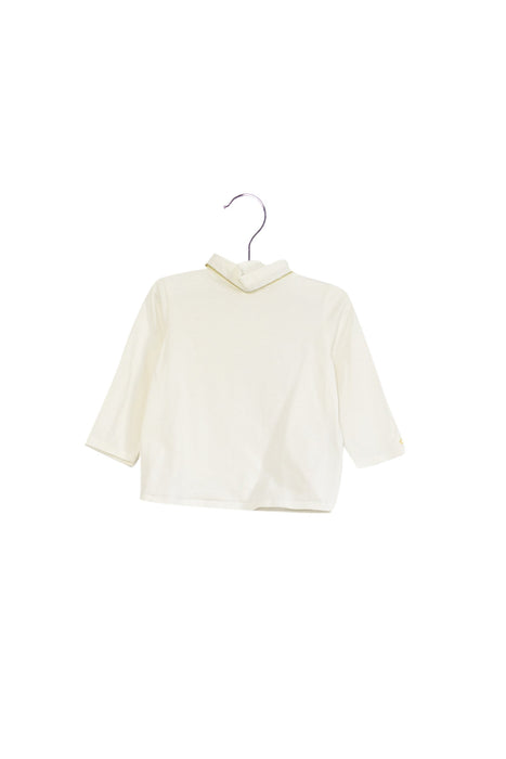 A White Long Sleeve Tops from Chloe in size 6-12M for girl. (Front View)