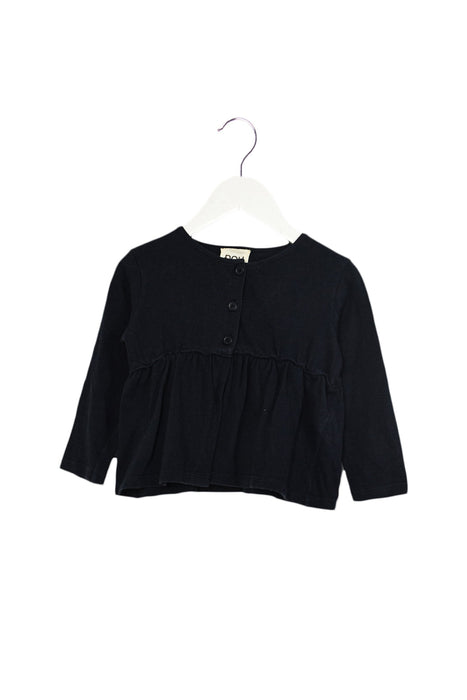 A Navy Long Sleeve Tops from DOUUOD in size 2T for girl. (Front View)