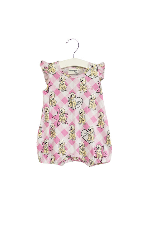 A Pink Rompers from Peter Alexander in size 6-12M for girl. (Front View)