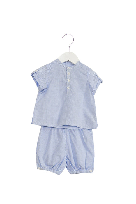 A Blue Pyjama Sets from Bonpoint in size 3-6M for boy. (Front View)