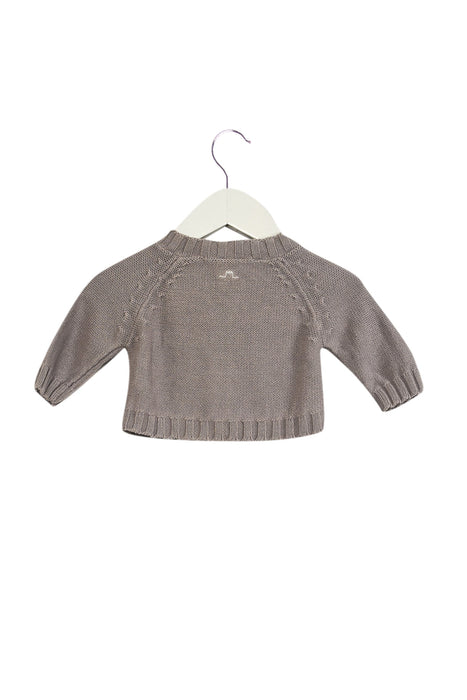 A Purple Cardigans from Château de Sable in size 0-3M for girl. (Back View)