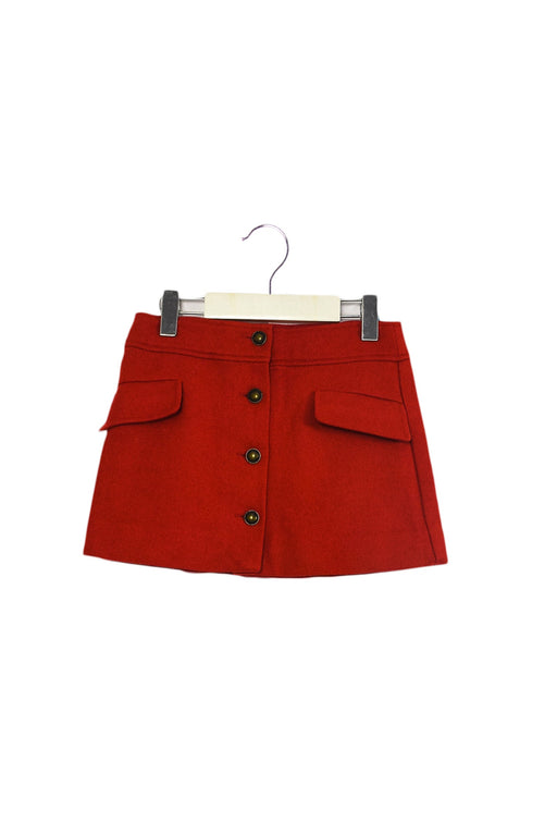 A Red Short Skirts from Jacadi in size 5T for girl. (Front View)