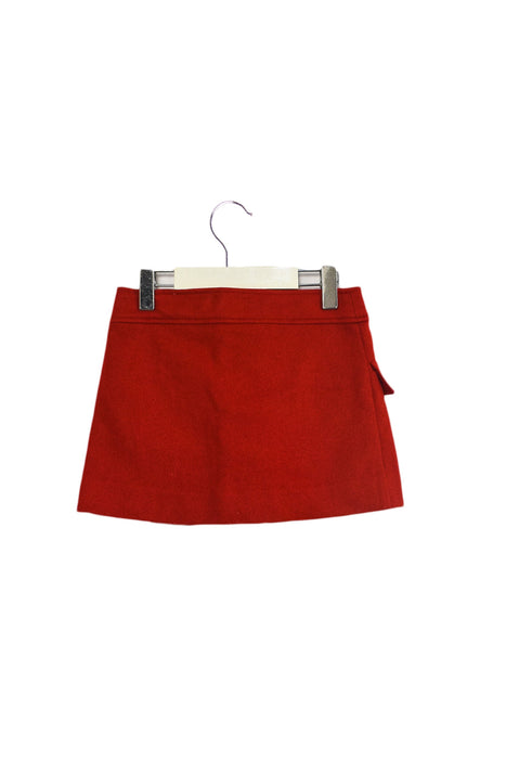A Red Short Skirts from Jacadi in size 5T for girl. (Back View)
