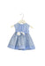 A Blue Sleeveless Dresses from Aletta in size 3-6M for girl. (Front View)