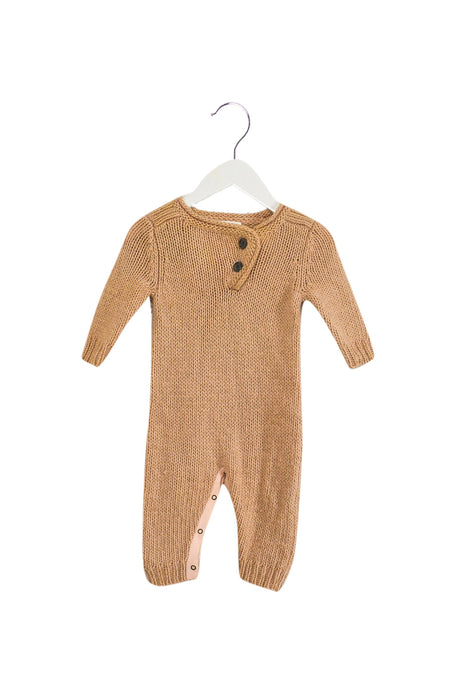 A Pink Long Sleeve Jumpsuits from Louis Louise in size 0-3M for girl. (Front View)