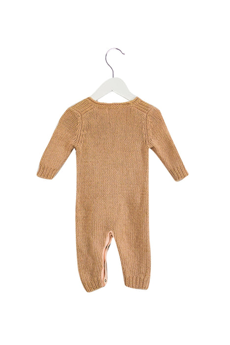 A Pink Long Sleeve Jumpsuits from Louis Louise in size 0-3M for girl. (Back View)