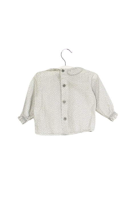 A Grey Long Sleeve Tops from Paz Rodriguez in size 3-6M for girl. (Back View)