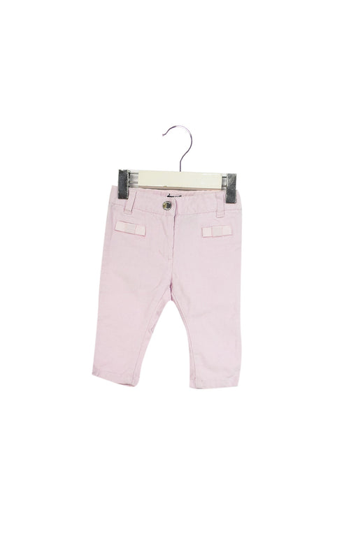 A Pink Casual Pants from Jacadi in size 3-6M for girl. (Front View)