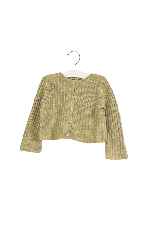 A Grey Cardigans from Bonpoint in size 12-18M for girl. (Front View)
